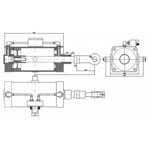 pneumatic cylinder with control valve