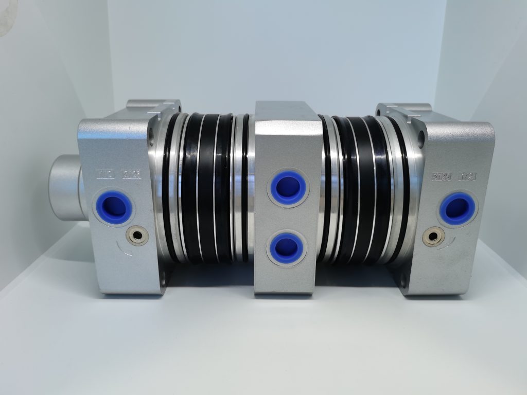 Double output pneumatic cylinder kit